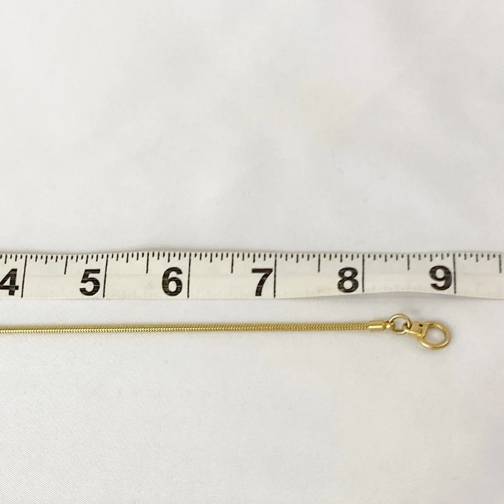 Madewell Gold-tone Brass With Black Cabochons Bar Necklace Hook Clasp 19” - Picture 10 of 10